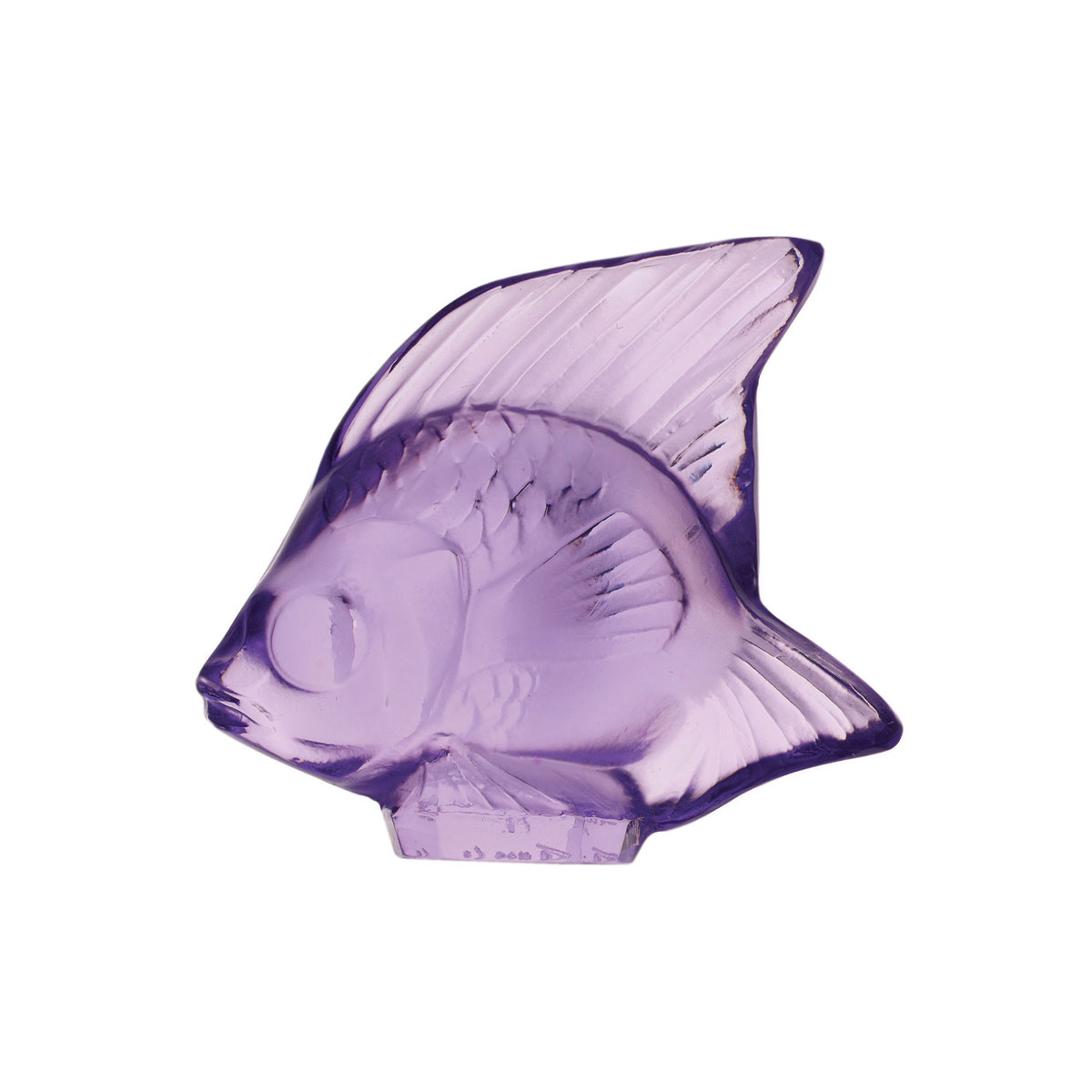 Lalique Light Purple Fish Sculpture